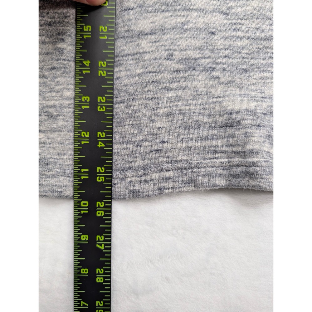 Lucky Brand Mens Grey Label 1/4 Zip Hoodie Gray Space Dye Cotton Sweatshirt L‎ - Picture 5 of 7
